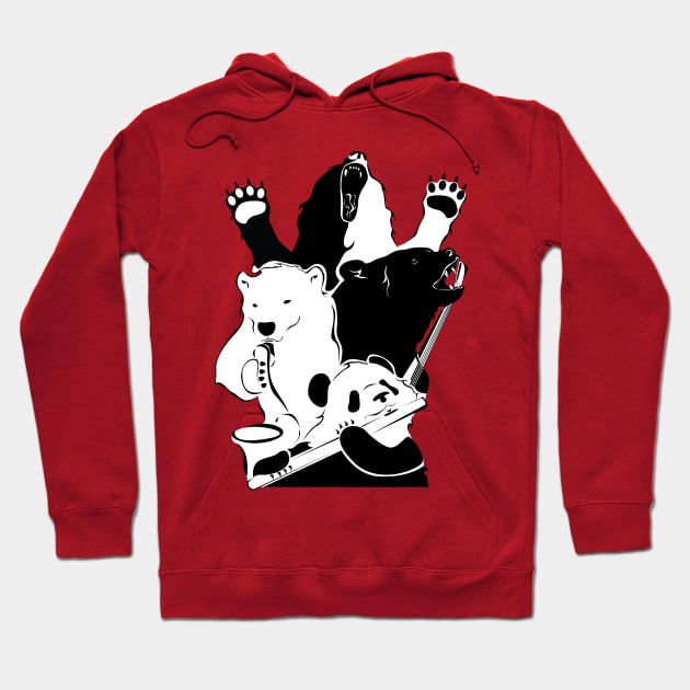 Bear Band Hoodie by ScoatGoat